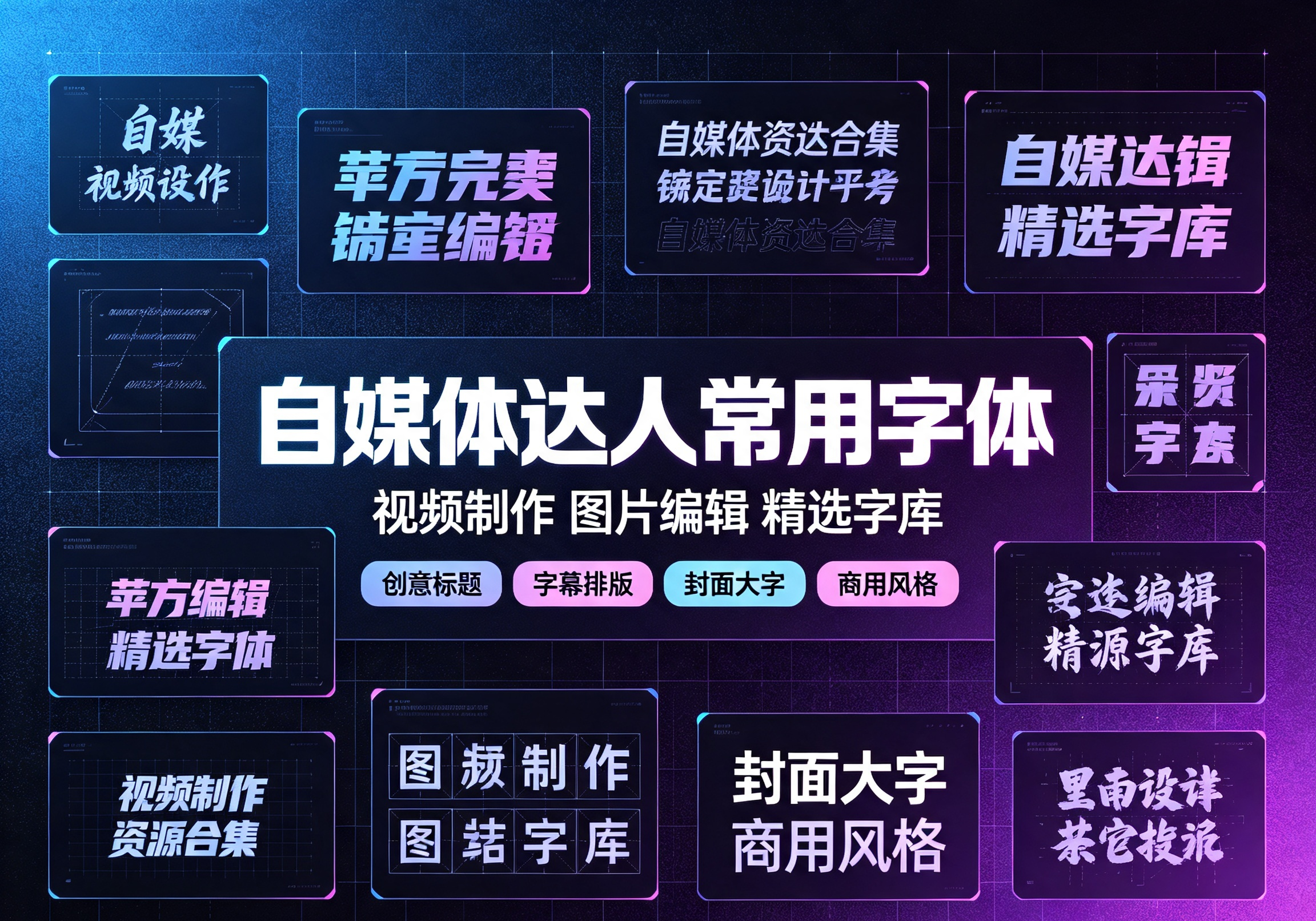 图片[1]-专注音乐模板设计8年自媒体达人视频制作图片编辑常用字体300套-专注音乐模板设计8年唐宝音乐模板